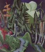 Ernst Ludwig Kirchner Mountain forest oil painting reproduction